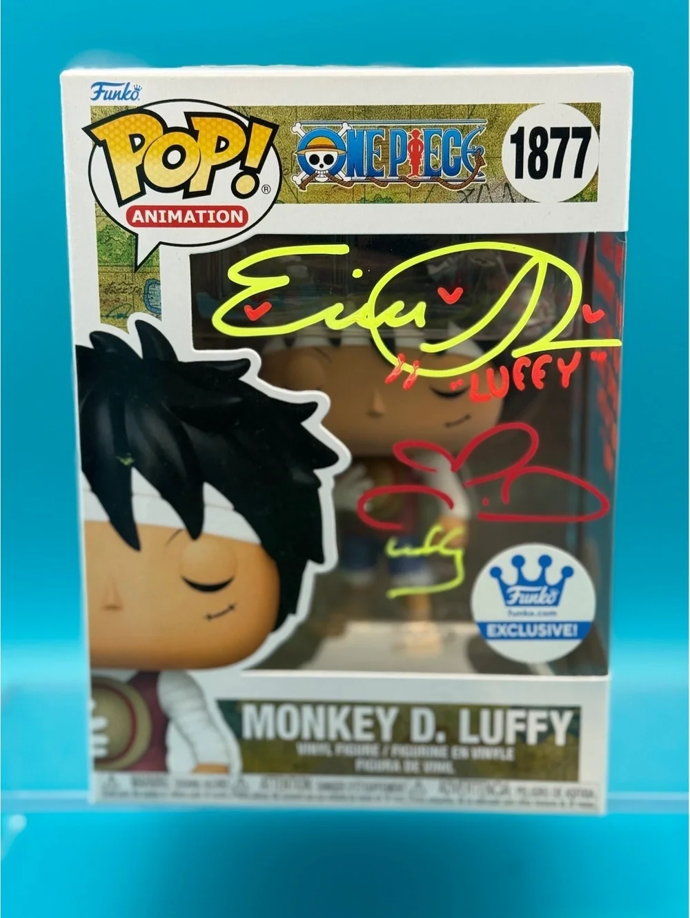 Colleen Clinkenbeard and Erica Schroeder signed Luffy One piece Funko JSA COA